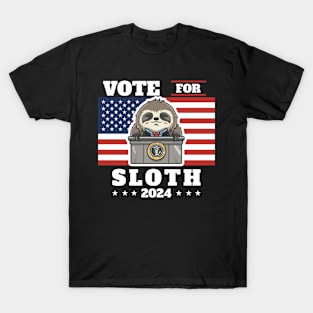 Sloth for president T-Shirt